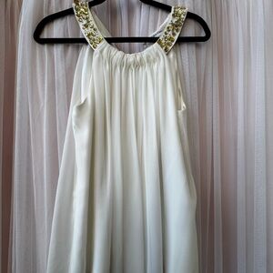 Calvin Klein Ivory Fabric Accent